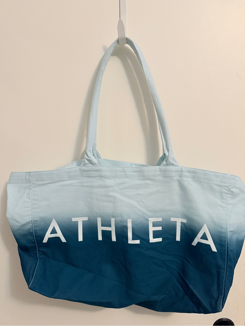 EUC - Athleta Ombre Blue Canvas Tote Bag